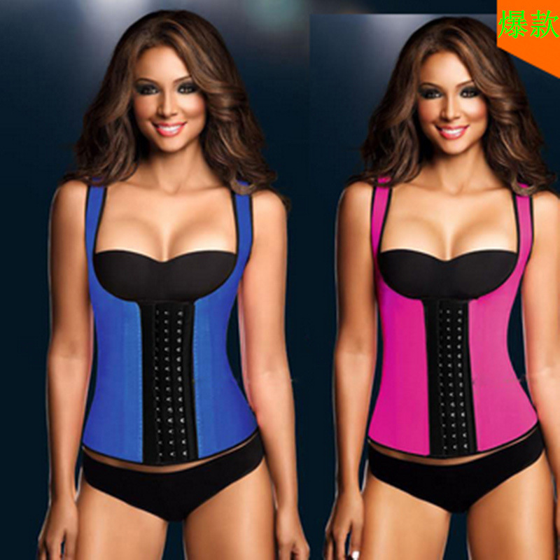 F66333-4  VEST HOURGLASS LATEX BODY SHAPER